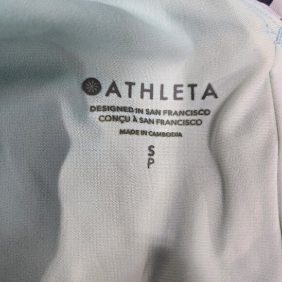 Athleta Swimsuit Womens Small Petite Seychelles Horo Bloom Dress Blue Floral - Picture 6 of 8